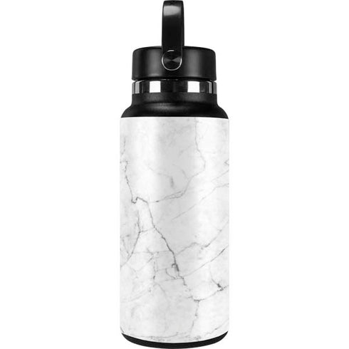 White Marble Hydro Flask 32oz Wide Mouth Skin